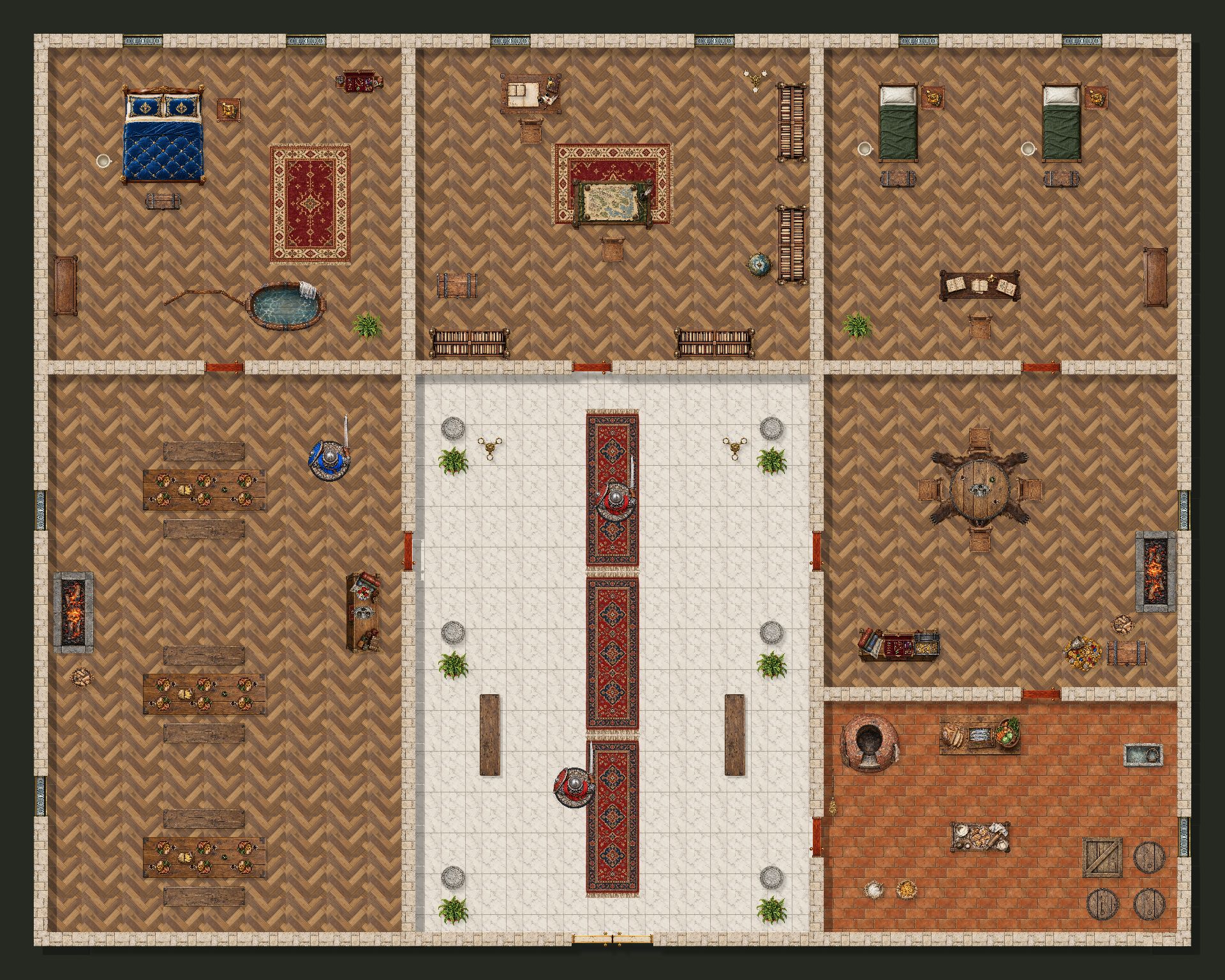 Ravenscourt Manor — 30 by 24 square map